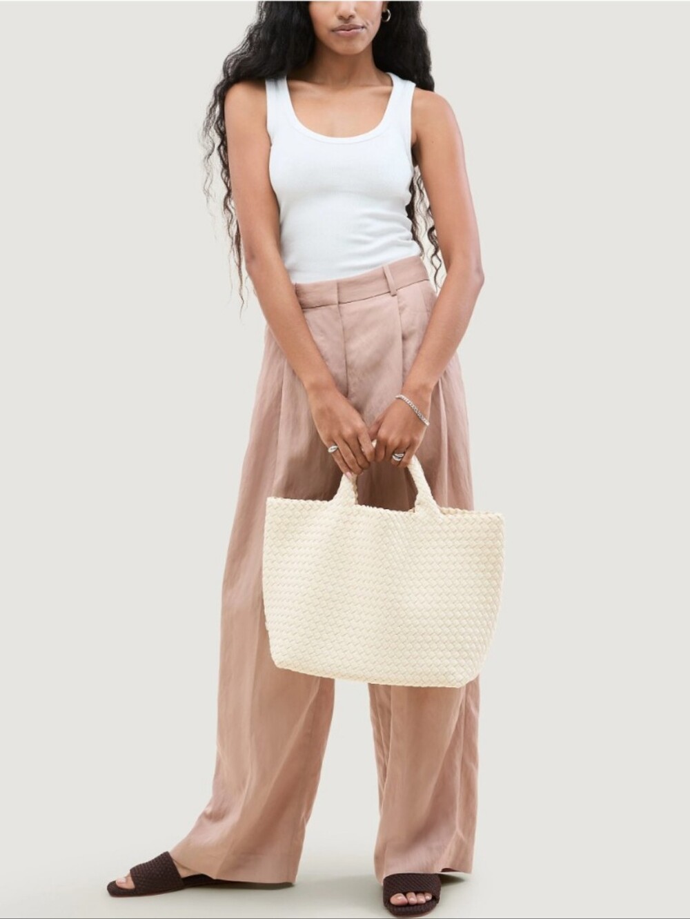 Naghedi St. Barths Medium Tote in Salt